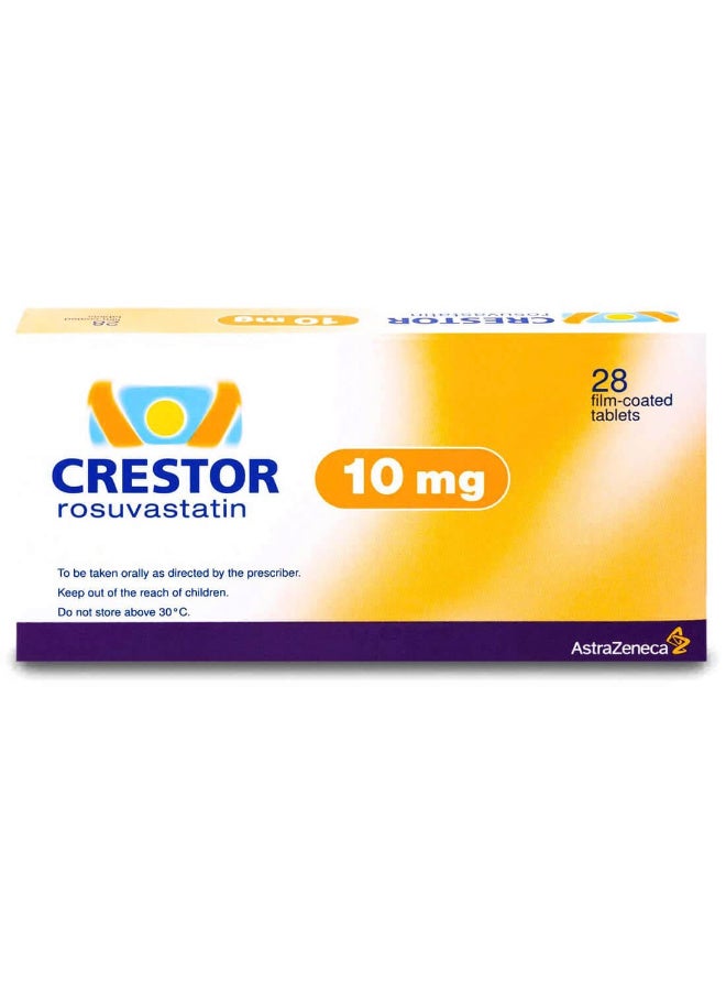 AstraZeneca Crestor 10 mg rosuvastatin 28 Tablets - Image 1